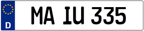 Truck License Plate